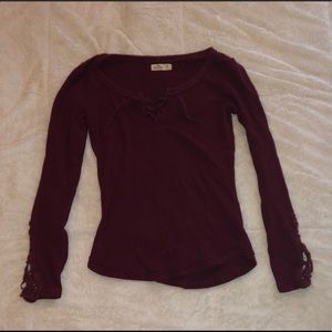 Maroon Hollister Shirt
